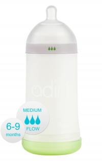 Бутылочка Adiri NxGen Medium Flow White (6-9 мес., 281 ml)