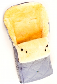 Детский меховой конверт из натуральной овчинки Ramili Baby Classic Grey