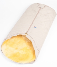 Детский меховой конверт из медицинской овчинки Ramili Caldo Beige