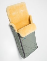Детский меховой конверт из медицинской овчинки Ramili Verno Grigio