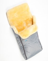 Детский меховой конверт из медицинской овчинки Ramili Verno Grigio Chiaro