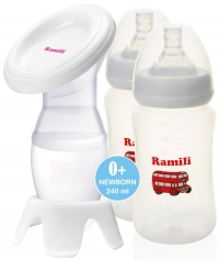 Ручной молокоотсос Ramili MC200 с двумя бутылочками 240ML (MC200240MLX2)
