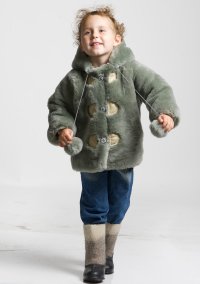 Детская шубка Ramili First (серый)